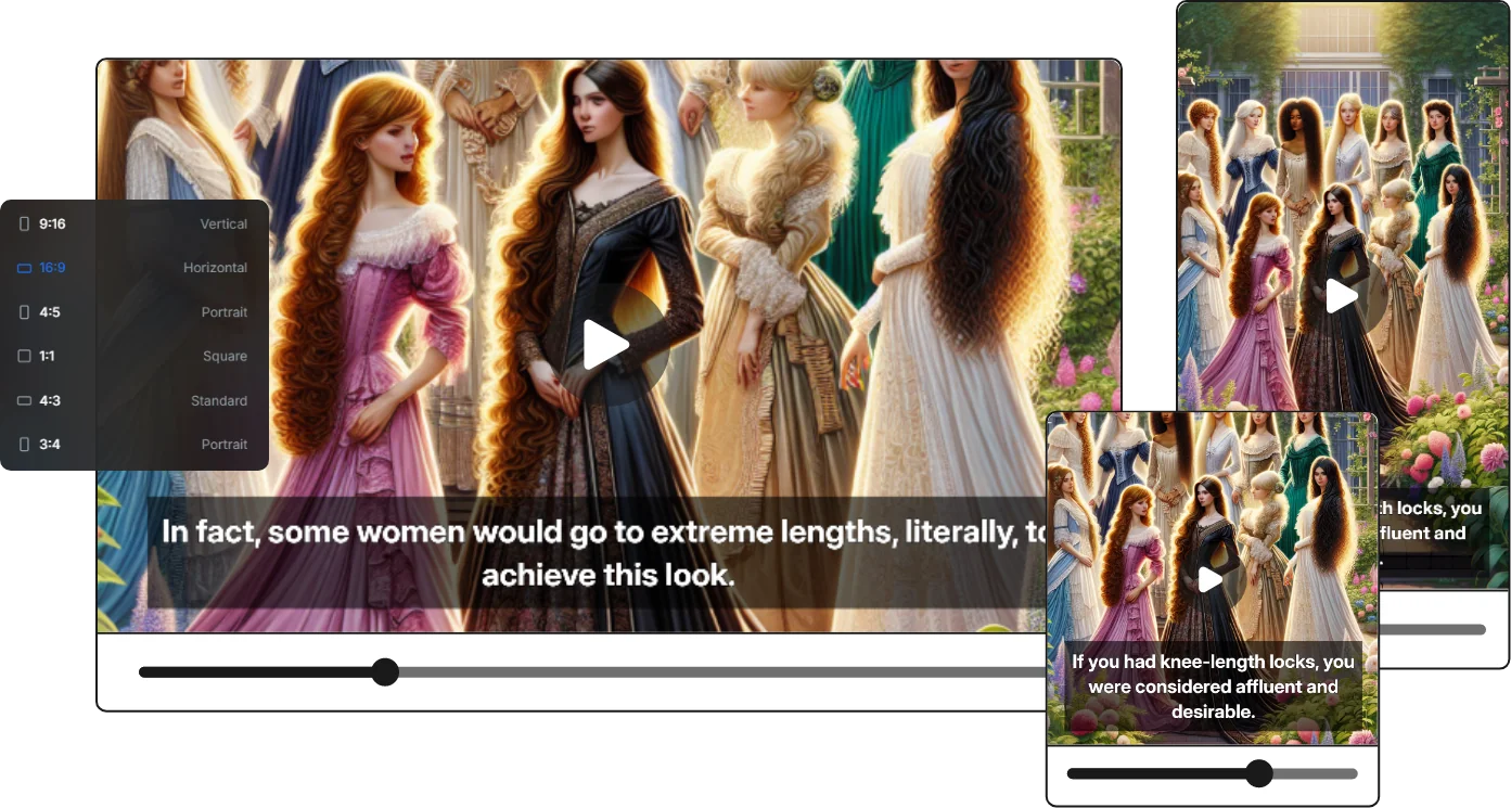 Videos in all dimensions