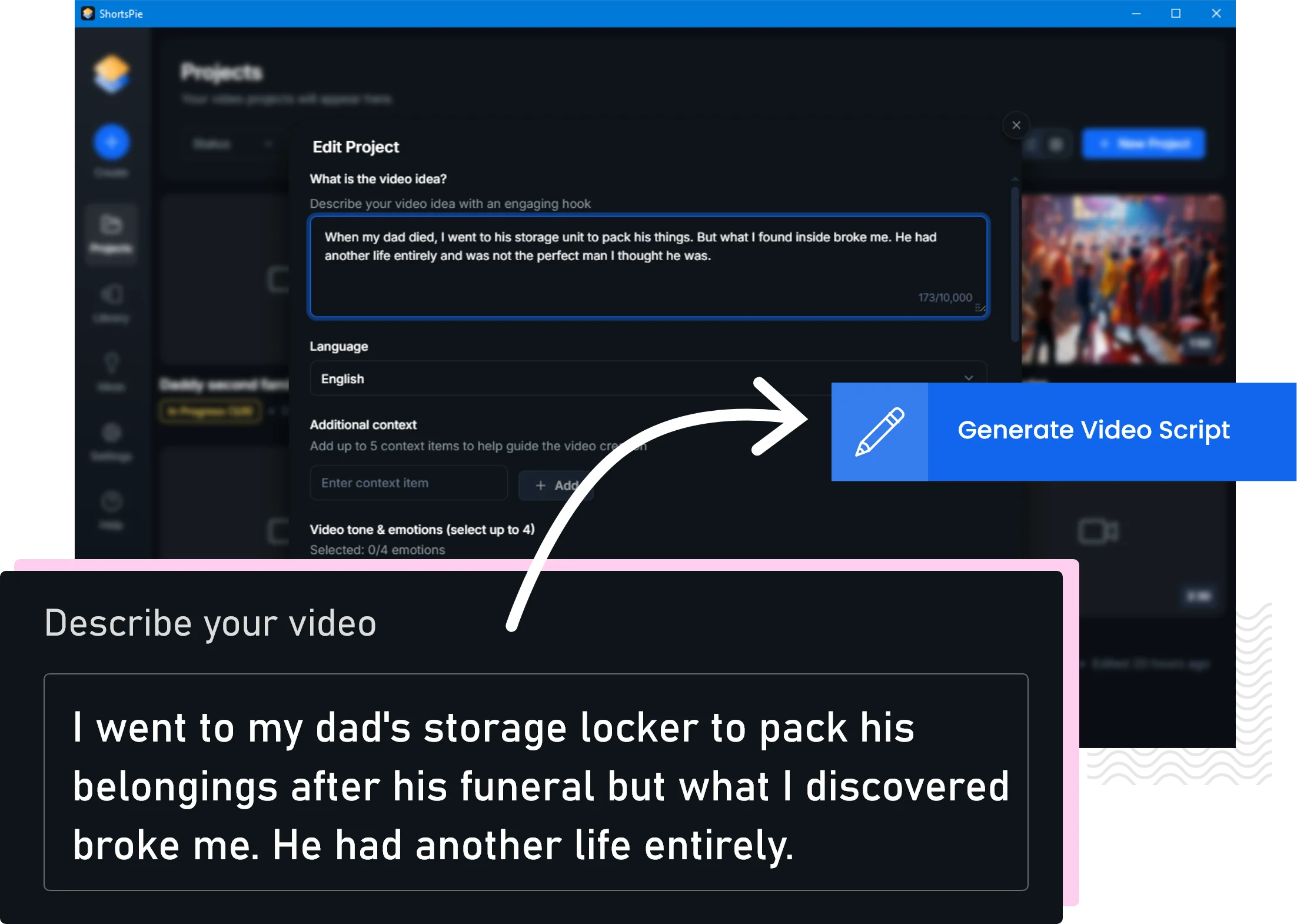 Describe video interface